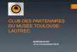 CLUB DES PARTENAIRES DU MUSÉE TOULOUSE-LAUTREC