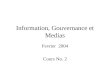 Information, Gouvernance et Medias