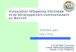Association Villageoise d’Entraide  et de Développement Communautaire au Burundi