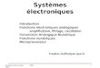 Systèmes électroniques
