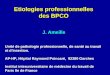 Etiologies professionnelles des BPCO