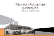 Réunion Actualités Juridiques