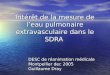 Intérêt de la mesure de l’eau pulmonaire extravasculaire dans le SDRA