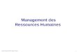 Management des  Ressources Humaines