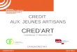 CREDIT  AUX  JEUNES ARTISANS CRED’ART Luxembourg  1 er  Décembre 2010