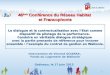 46 ème  Conférence du Réseau Habitat  et Francophonie