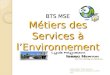 BTS MSE Métiers des Services à l’Environnement