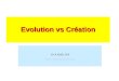 Evolution vs Création
