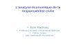 L ’ analyse économique de la responsabilité civile