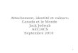 Attachement, identité et valeurs: Canada et le Monde  Jack Jedwab AEC/ACS Septembre 2010