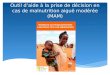 Outil d’aide à  la  prise  de  décision  en  cas  de malnutrition  aiguë modérée  (MAM)