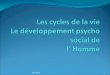 Les cycles de la vie Le développement psycho social de  l’ Homme