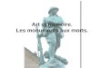 Art et mémoire. Les monuments aux morts