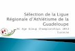 Sélection de la Ligue Régionale d’Athlétisme de la Guadeloupe