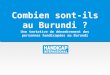 Combien sont-ils au Burundi ? Une tentative de dénombrement des personnes handicapées au Burundi