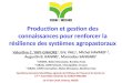 Production et gestion des connaissances pour renforcer la résilience des systèmes agropastoraux