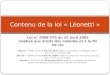 Contenu de la loi « Léonetti »
