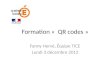 Formation «  QR codes »