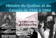 Histoire du Québec et du Canada de 1946 à 1960