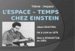 L’espace – temps chez Einstein