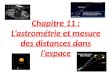 Chapitre 11 : L’astrométrie et mesure des distances dans l’espace