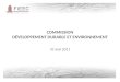 Commission Développement Durable et Environnement