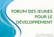 Forum des jeunes pour le développement