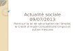 Actualité sociale 09/07/2013