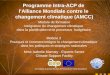 Programme Intra-ACP de  l’Alliance Mondiale contre le  changement climatique (AMCC)