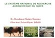 Le Système National de Recherche agronomique du Niger