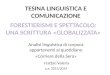 Tesina Linguistica e Comunicazione