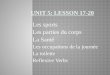 Unit 5: Lesson 17-20