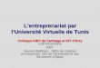 L’entreprenariat par l’Université Virtuelle de Tunis