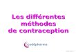 Les différentes méthodes de contraception