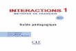 Guide pédagogique Interactions 1