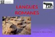 03 Les langues romanes