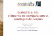 BURSTS & SR: éléments de comparaison et sondages de corpus