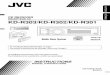 JVC KDR301/302/303 UK Manual