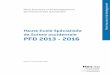 Plans financiers et de développement 2013-2016 de la HES-SO