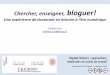 Bloghistosphère, une introduction