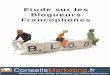 Etude sur les Blogueurs Francophones