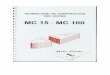 TECHNOLOGIE DE CONSTRUCTION DES AVIONS MC 15 et MC100