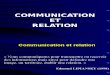 Communication Et Relation