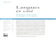Langues Et Cité - Féminin, Masculin - La Langue Et Le Genre