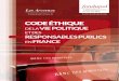 Code éthique de la vie politique et des responsables publics en France
