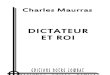 Dictateur Et Roi _MAURRAS Charles
