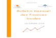 Bulletin Mensuel des Finances Locales Décembre 2008