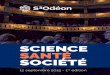 Science Santé Société 1re édition du 12 septembre 2015 Théâtre de l'Odéon