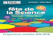 Fête de la Science AIN 2016 - programme scolaire