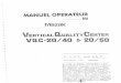 Manuel opérateur du Mazak VQC-20/50
